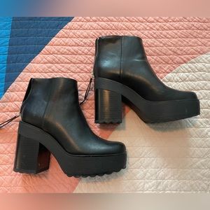 Bershka platform booties